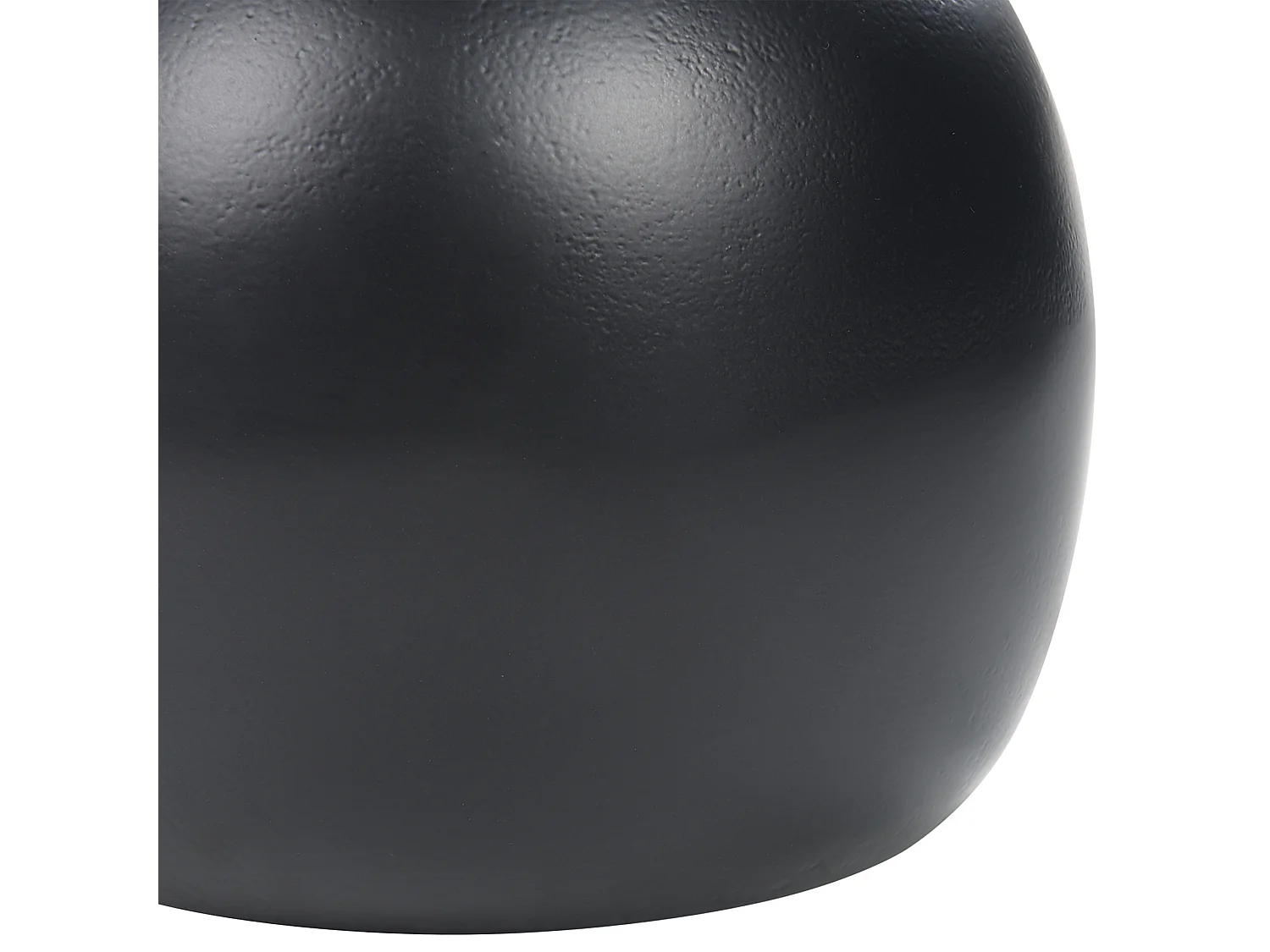 Beistelltisch Metall schwarz rund Säulenfuß einbeinig ⌀ 40 cm Modern Eucla