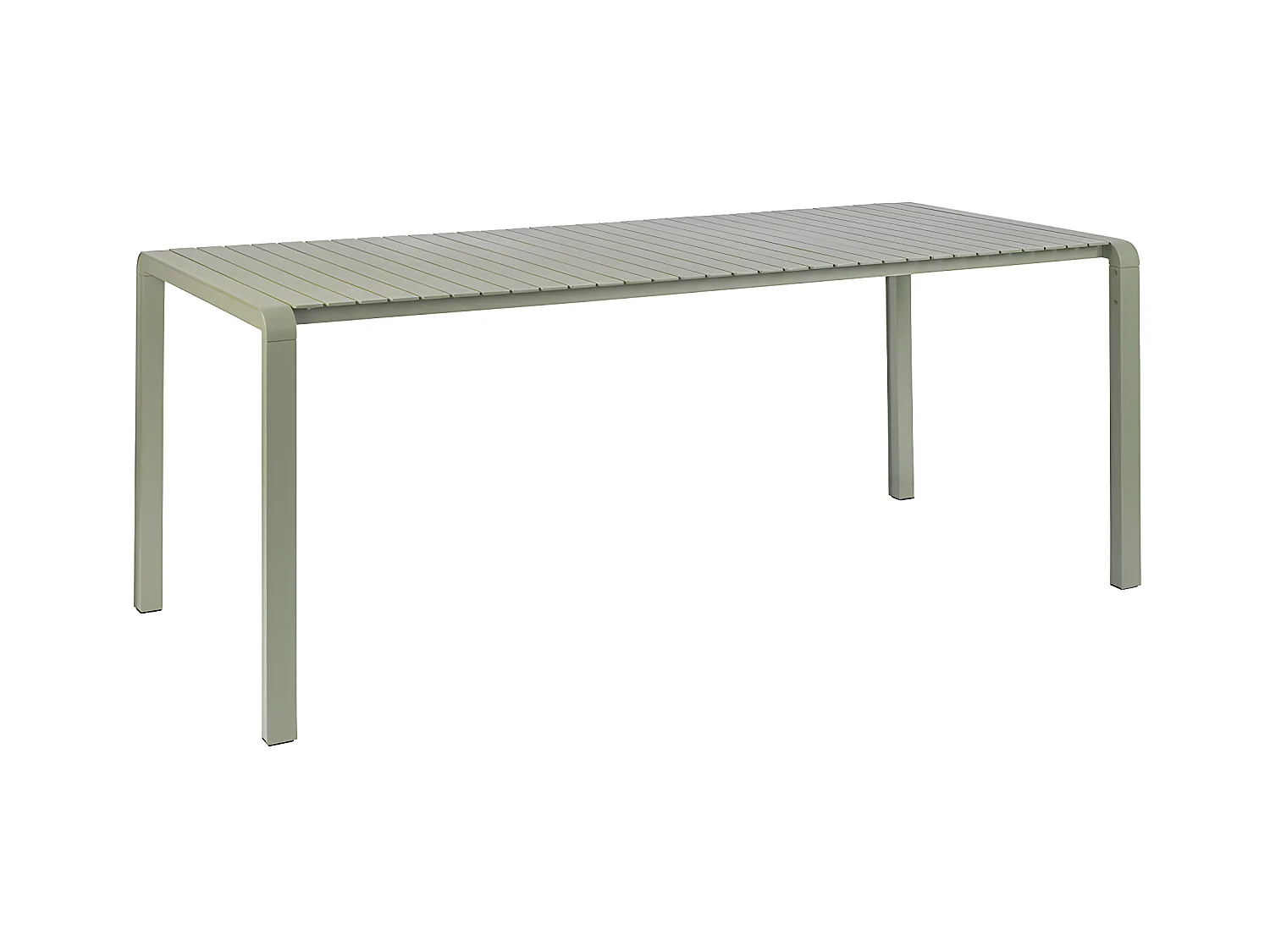 VONDEL - Table de jardin en aluminium vert