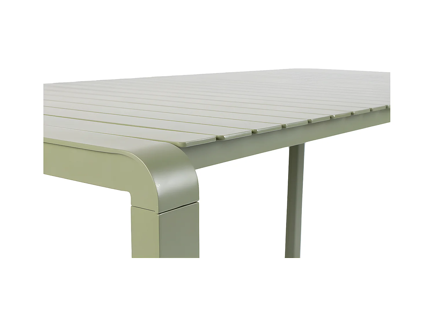 VONDEL - Table de jardin en aluminium vert