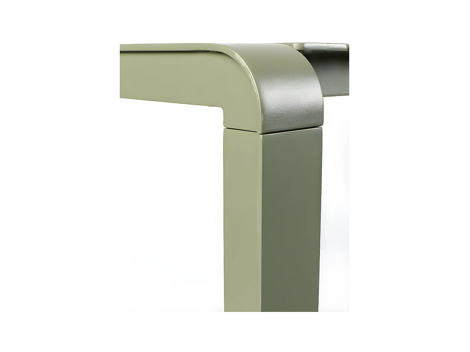 VONDEL - Table de jardin en aluminium vert