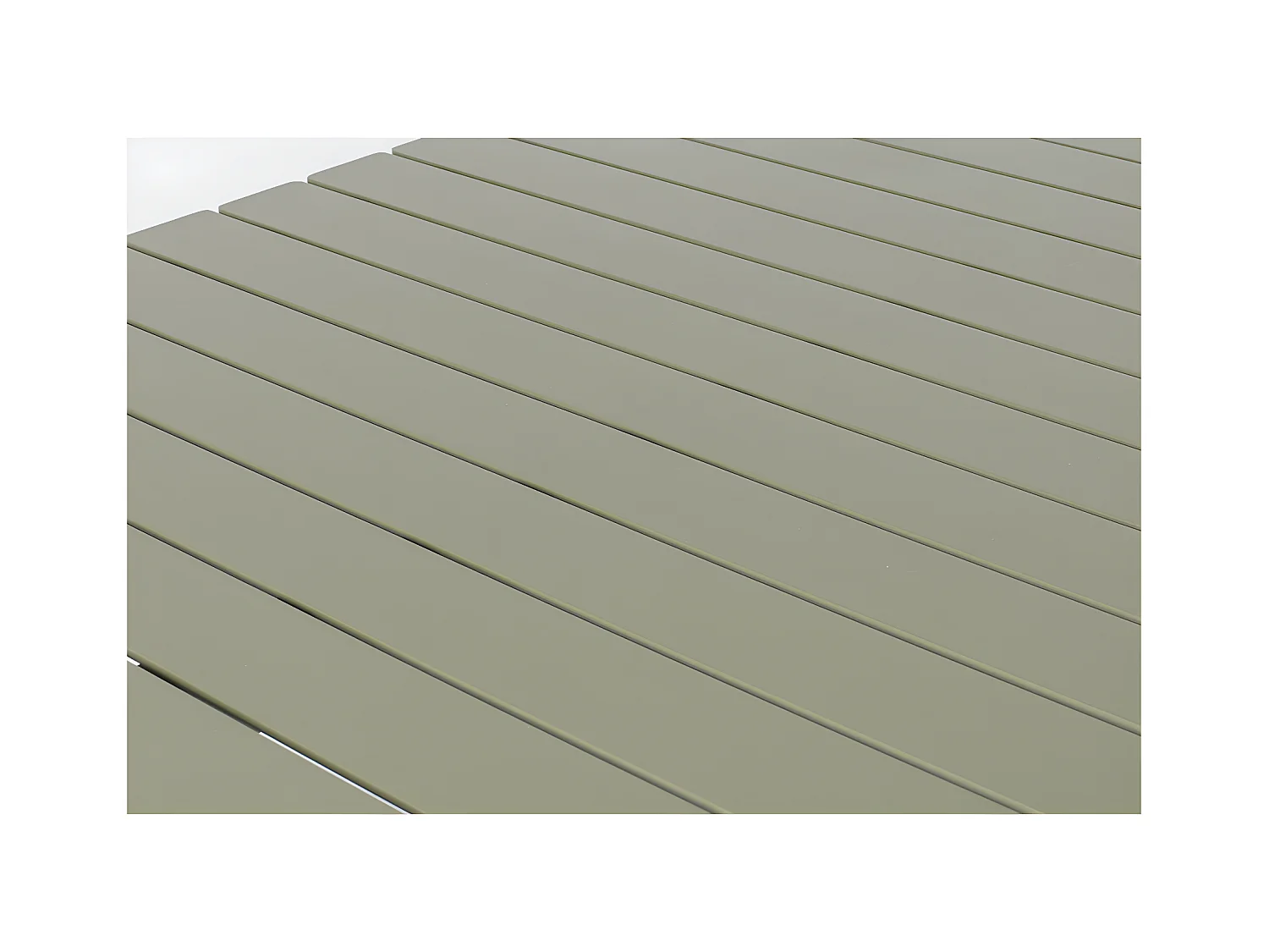 VONDEL - Table de jardin en aluminium vert