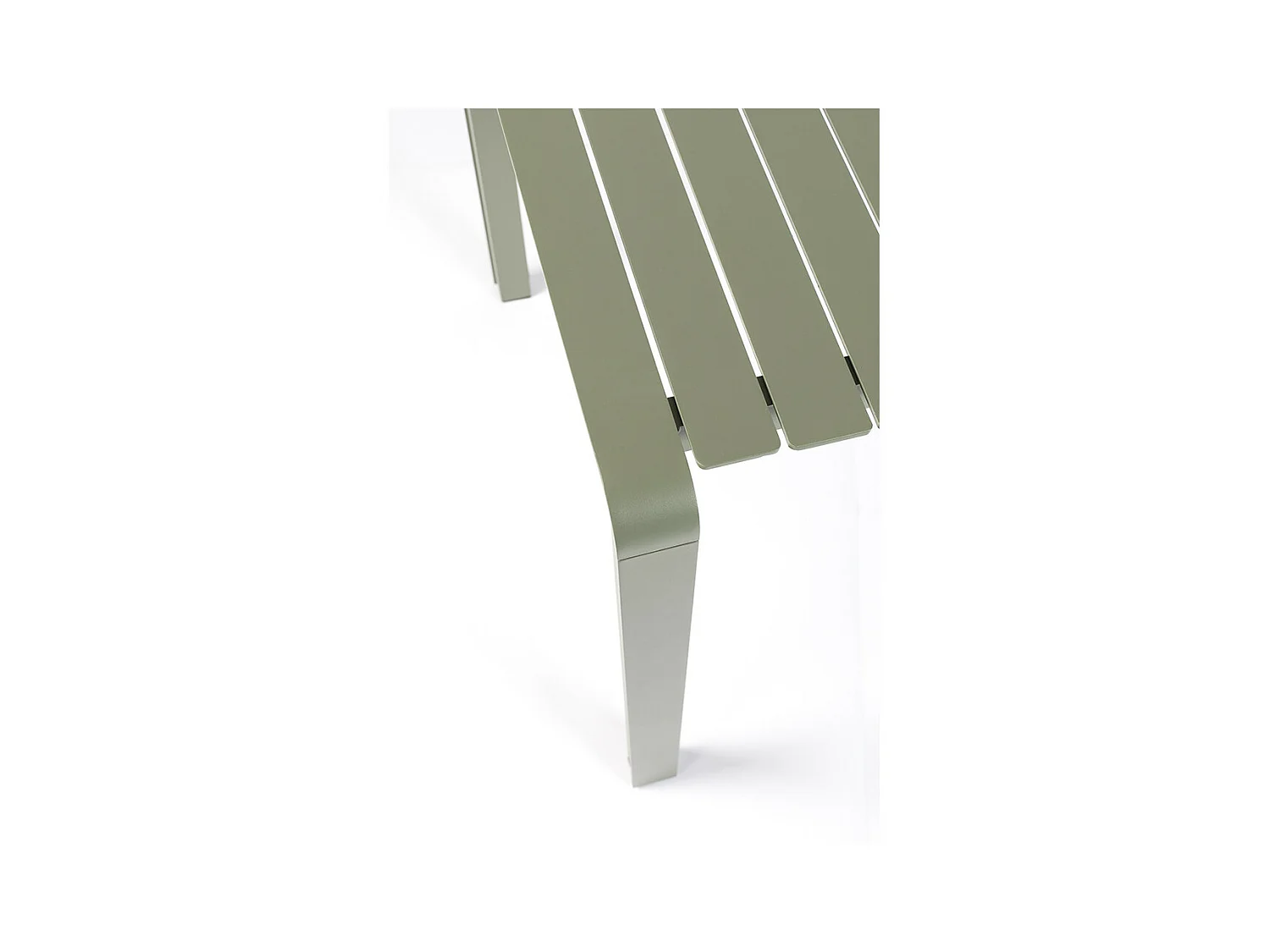 VONDEL - Table de jardin en aluminium vert