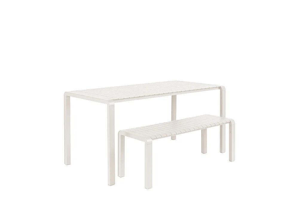 VONDEL - Table de jardin en aluminium Argile