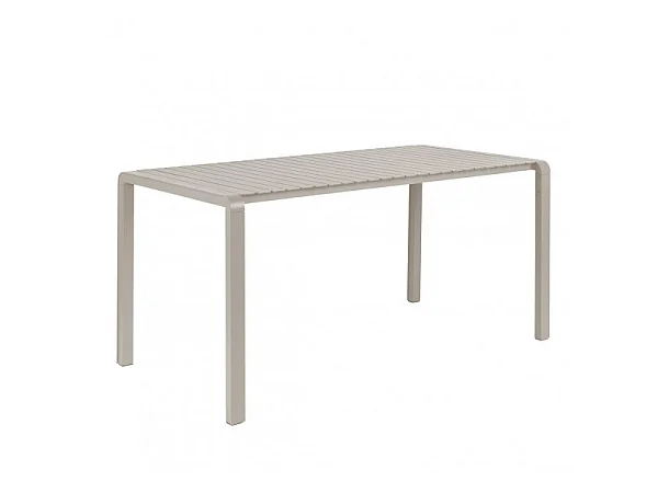 VONDEL - Table de jardin en aluminium Argile