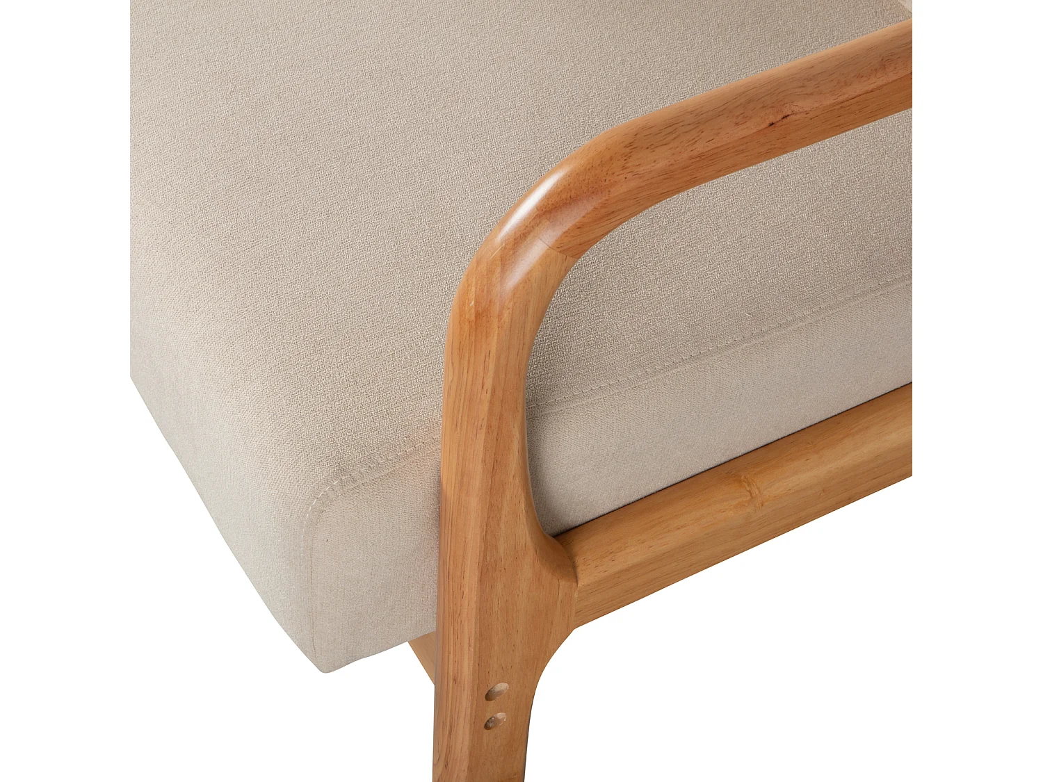 Fauteuil en tissu tissé MARK