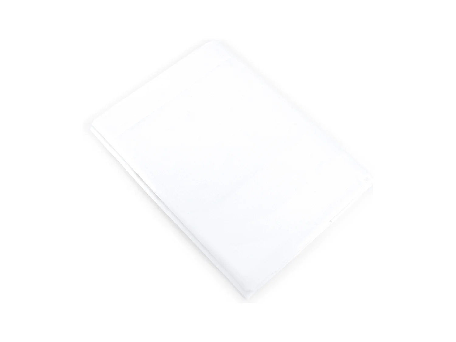 Drap plat uni 180x290 cm pur percale PRIMO Blanc