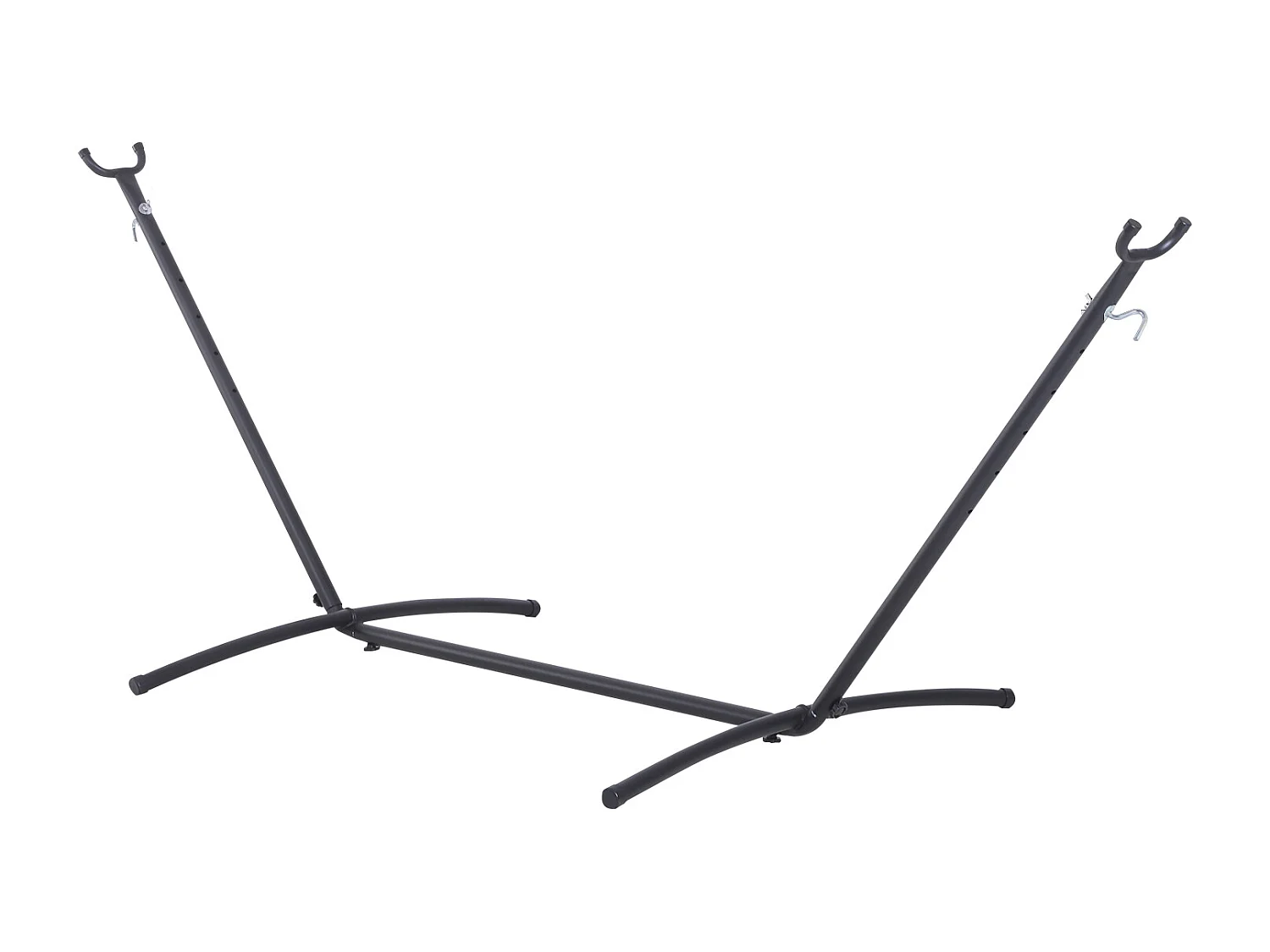 Suporte Ajustável para Camas de Rede 280x120x110 cm - Cor Preto