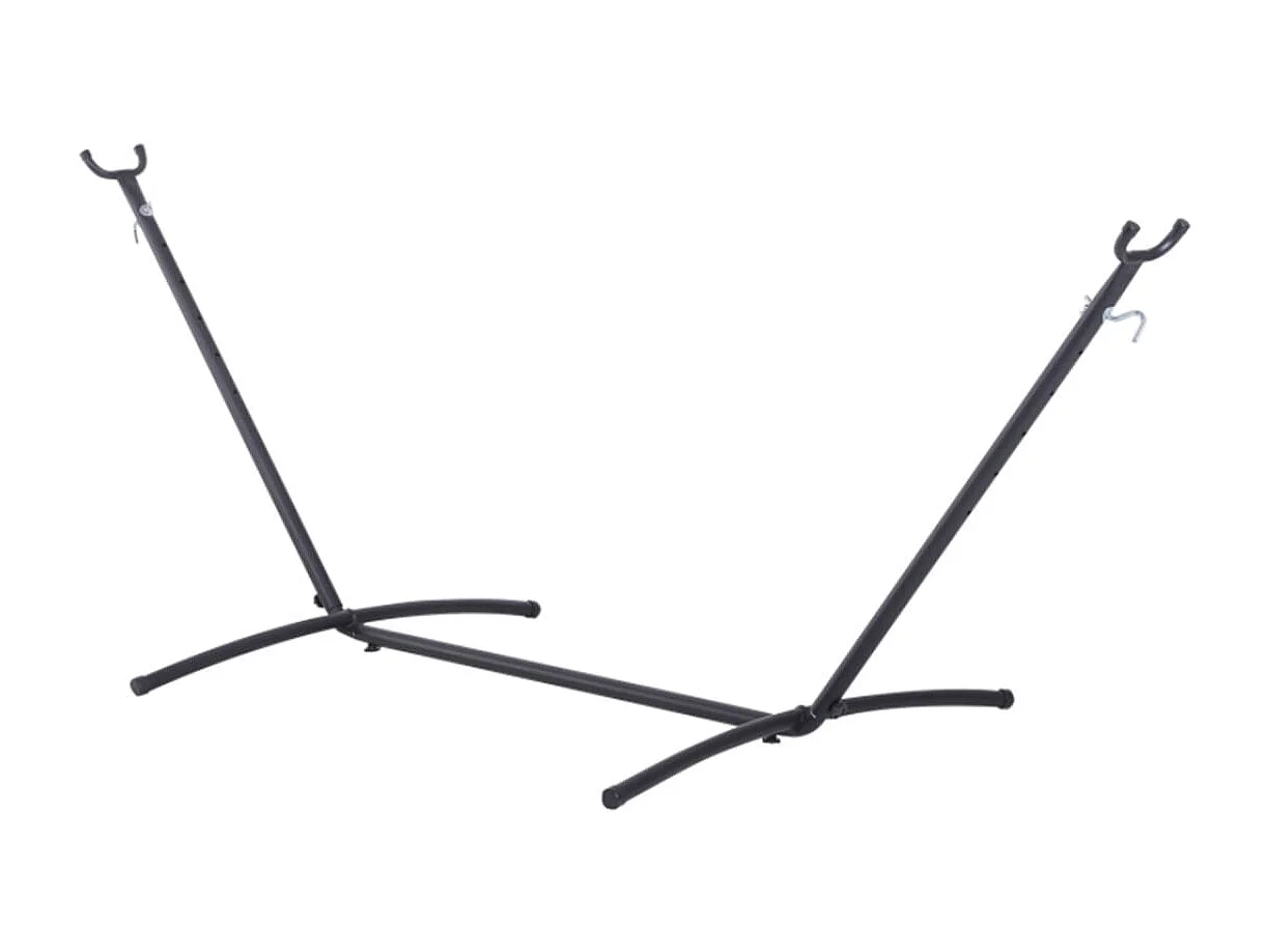 Suporte Ajustável para Camas de Rede 280x120x110 cm - Cor Preto