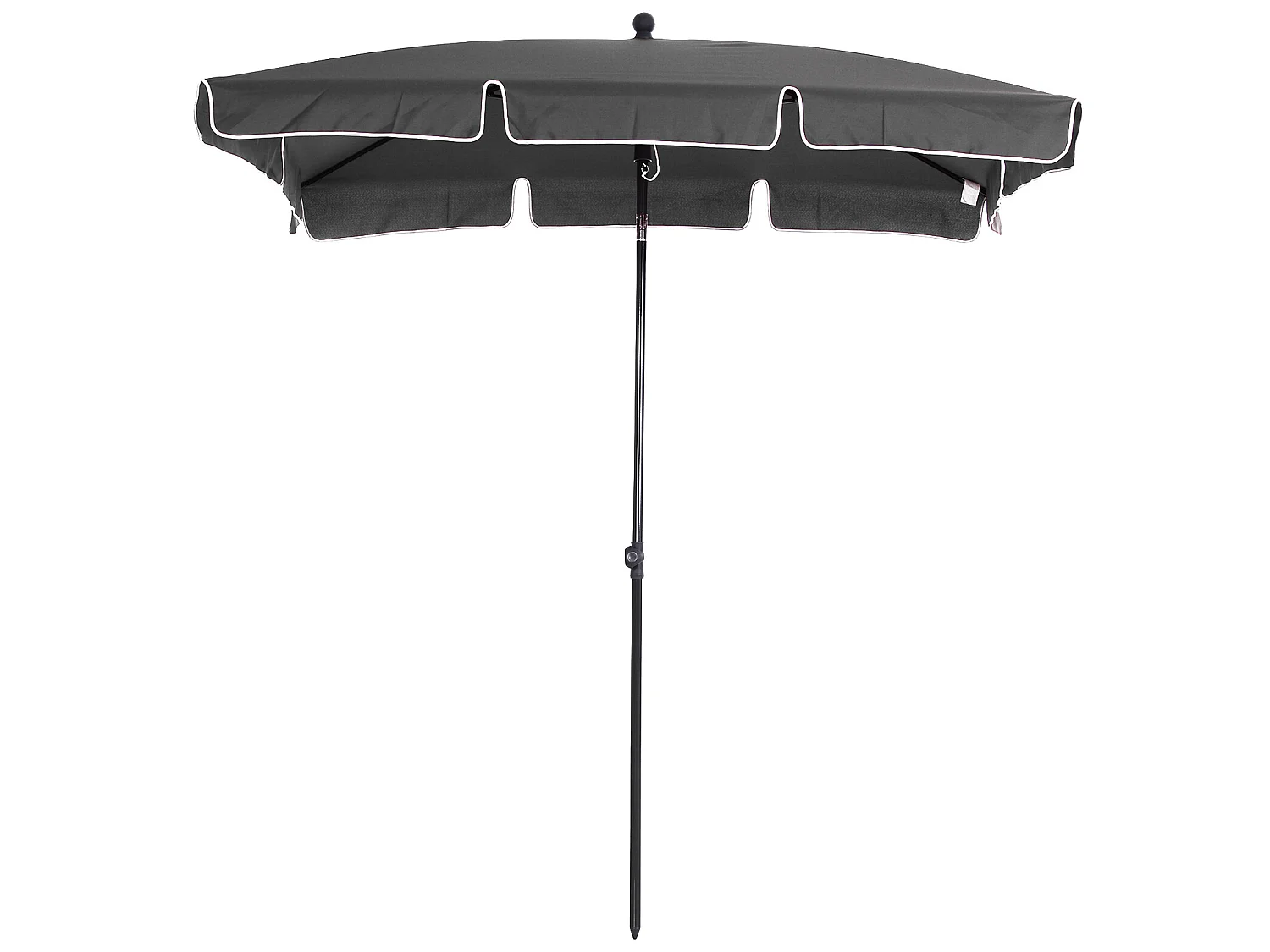 Sombrilla de jardín gris 198x130x245 cm Outsunny
