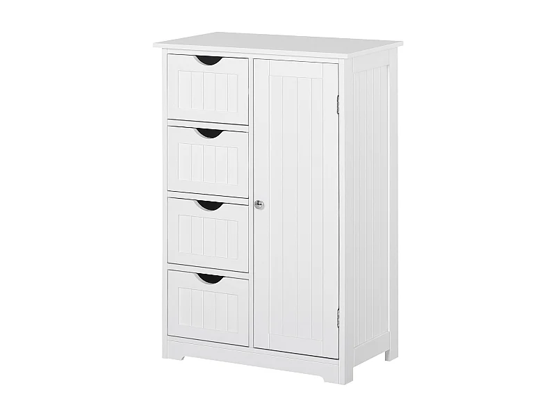 Armario de baño blanco 56x30x83cm kleankin