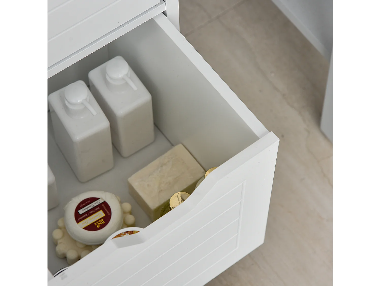 Armario de baño blanco 30x30x89 cm kleankin