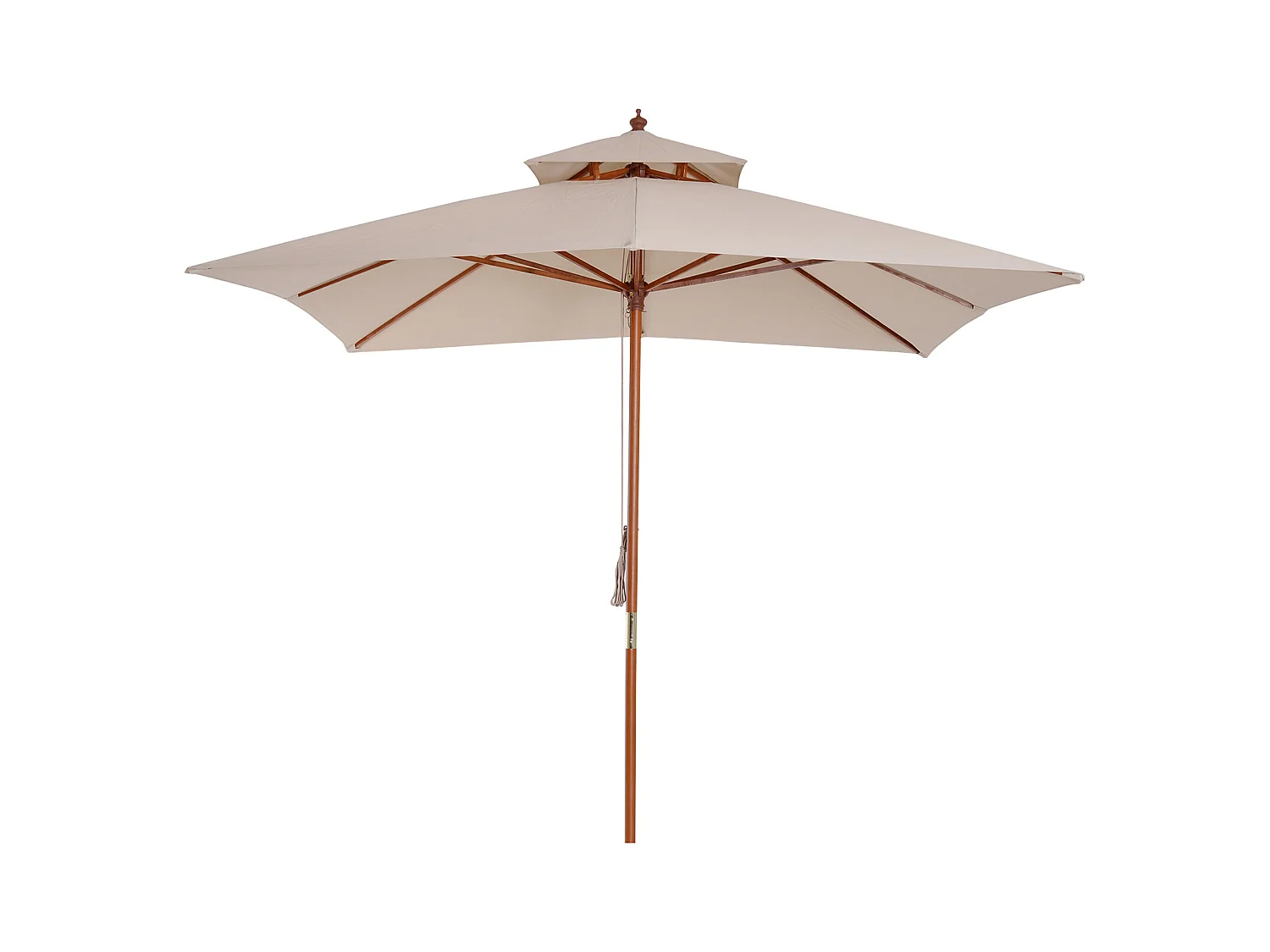 Sombrilla de jardín beige 300x300x297 cm Outsunny