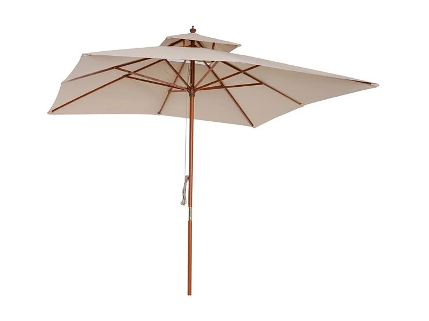 Sombrilla de jardín beige 300x300x297 cm Outsunny