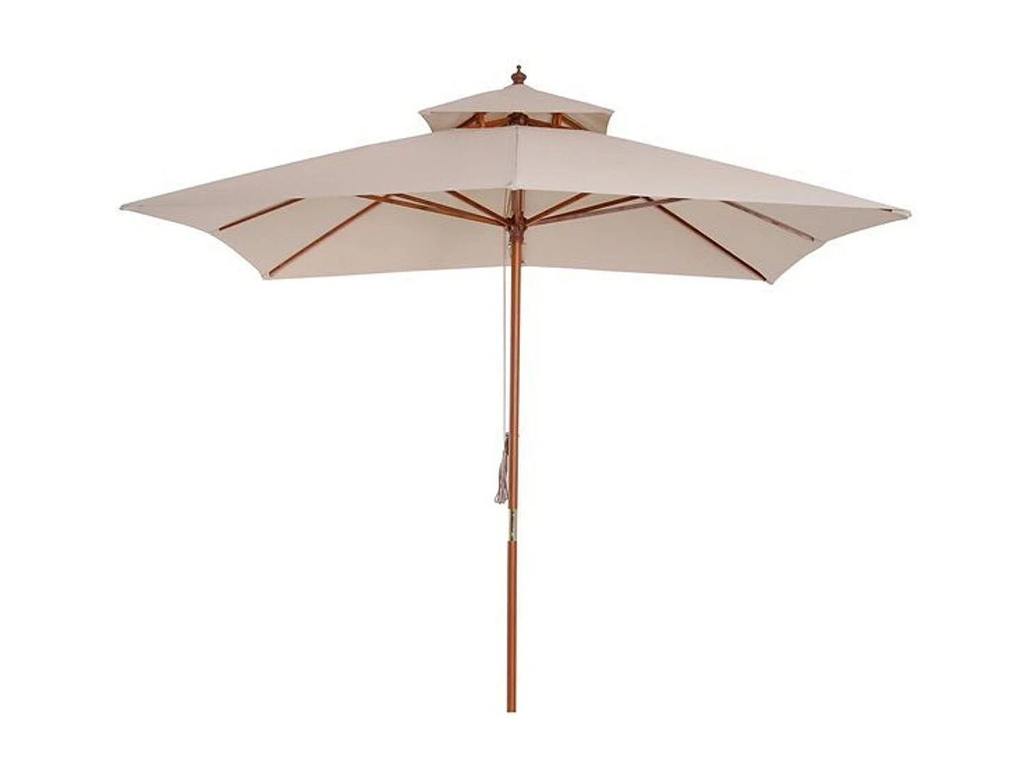 Sombrilla de jardín beige 300x300x297 cm Outsunny