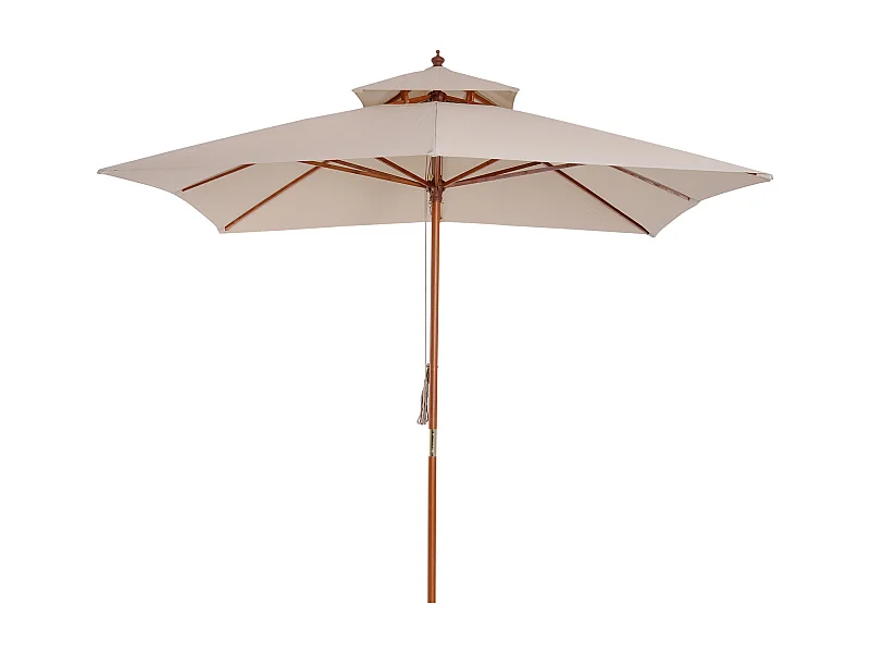 Sombrilla de jardín beige 300x300x297 cm Outsunny