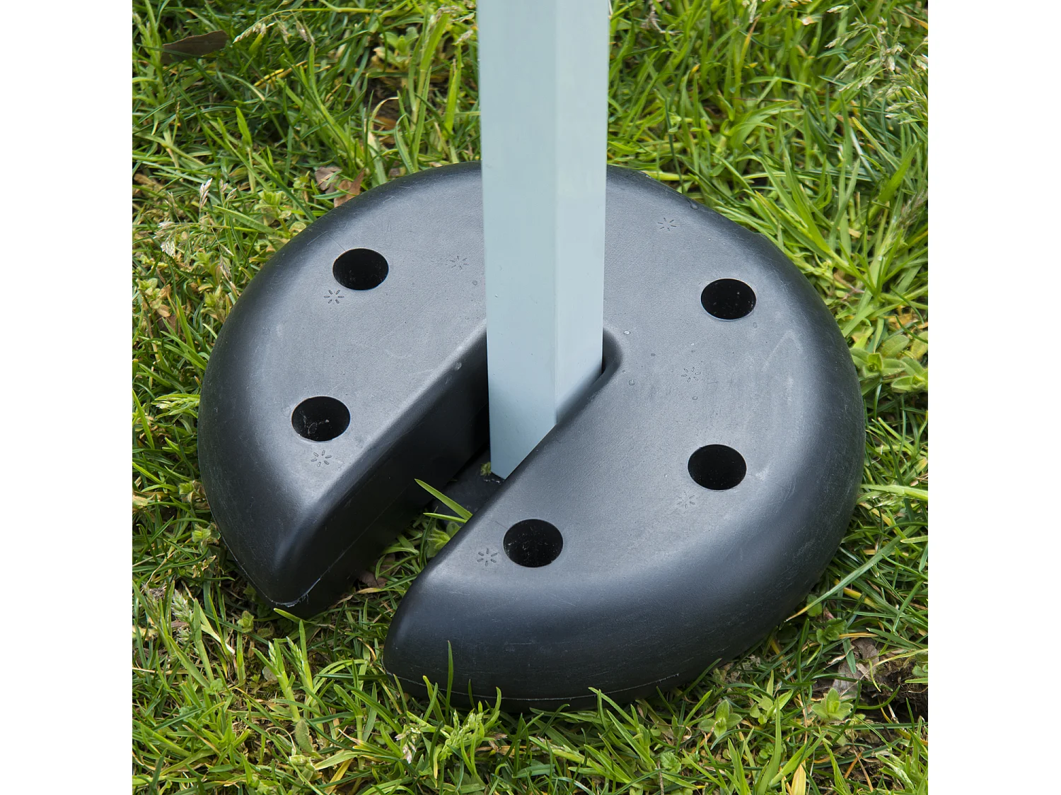 Peso de gazebo negro 20x20x4.5 cm Outsunny