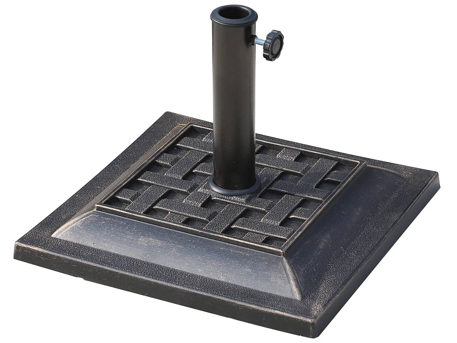 Base de sombrilla bronce 44x44x32 cm Outsunny