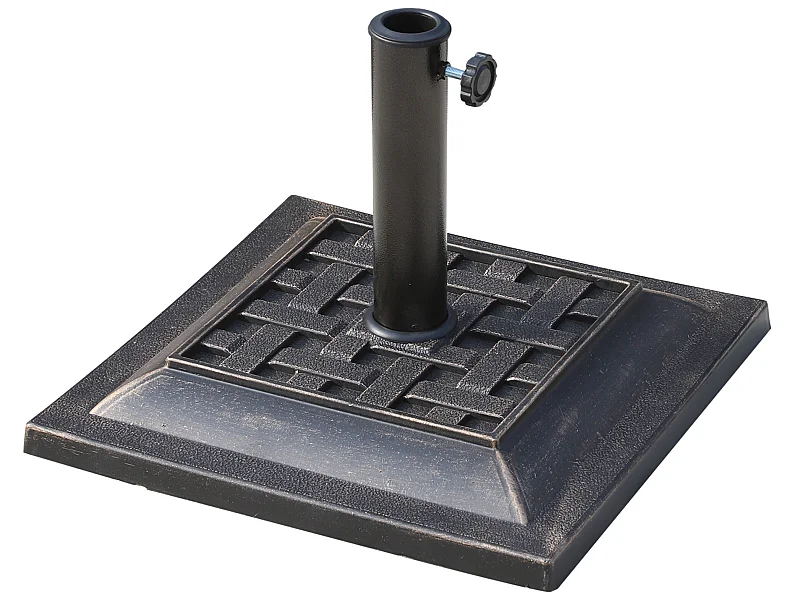 Base de sombrilla bronce 44x44x32 cm Outsunny