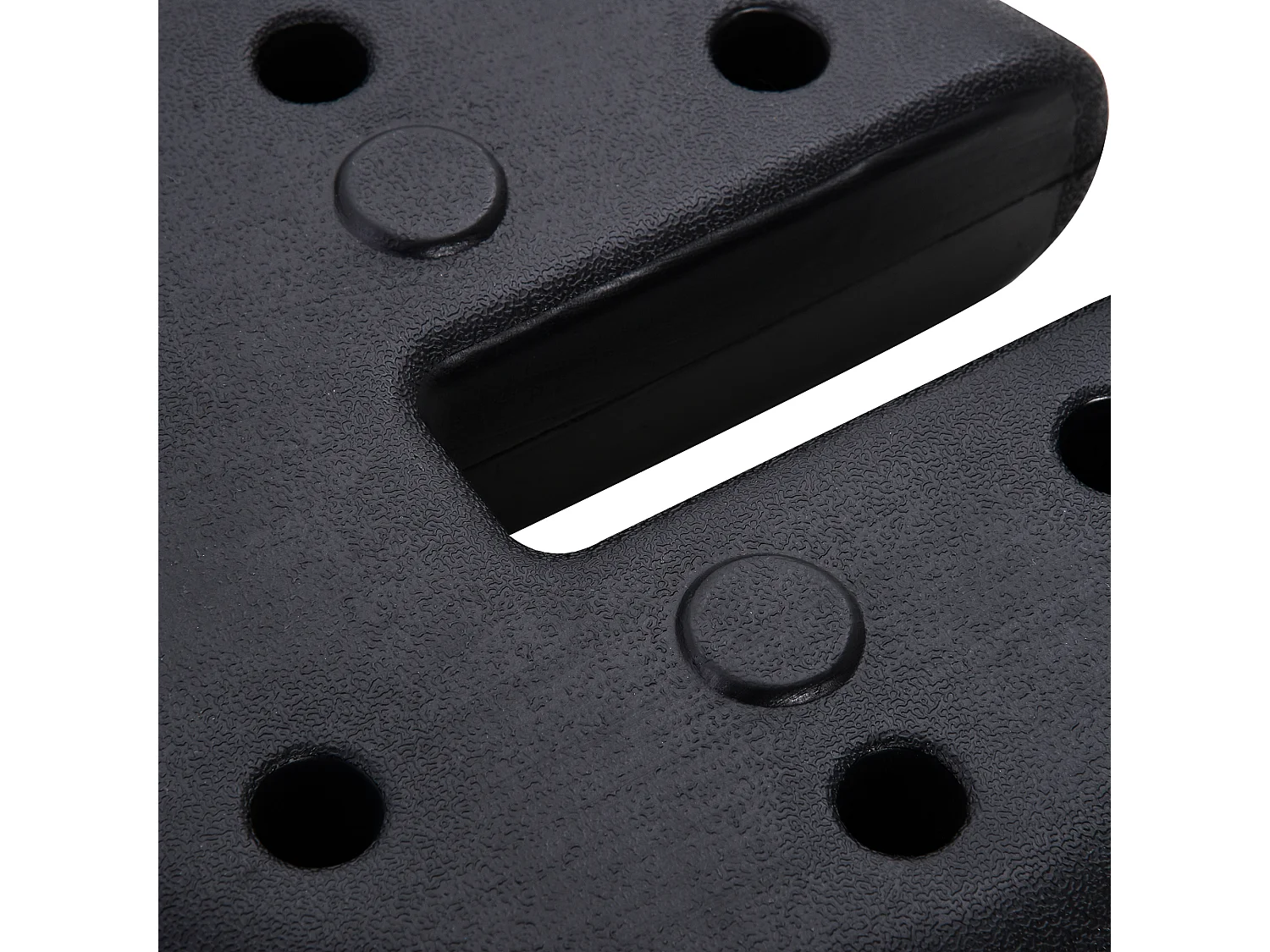 Juego de 4 pesos para gazebo negro ø25x6 cm Outsunny