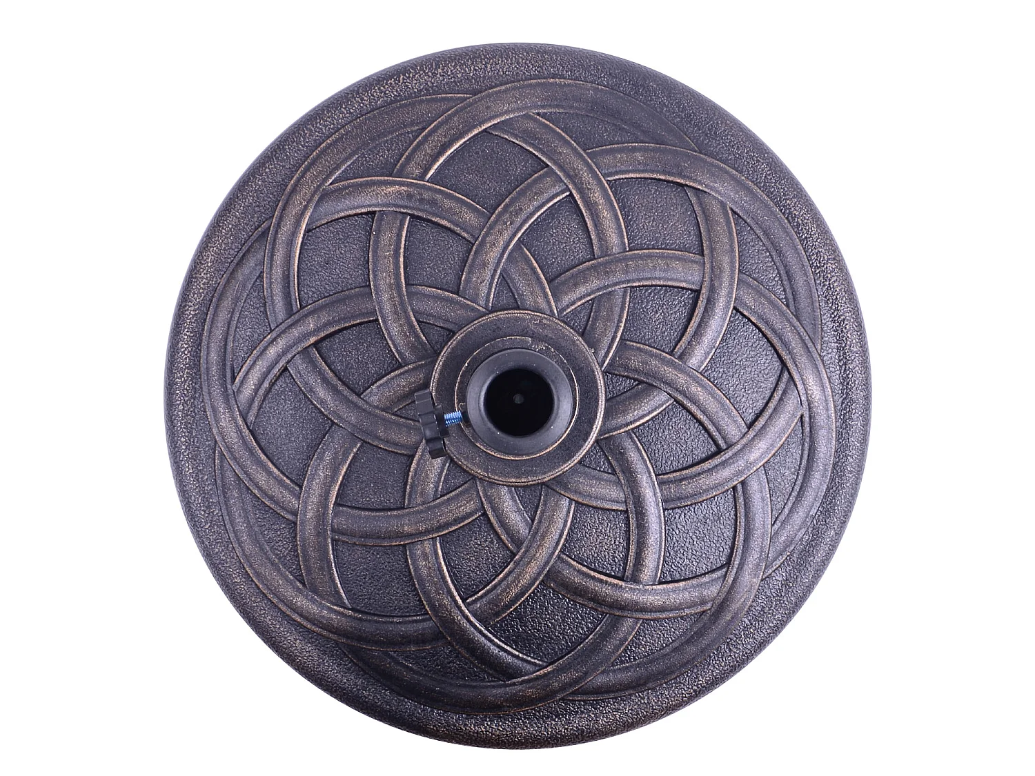 Base de sombrilla bronce 54.5x54.5x34 cm Outsunny