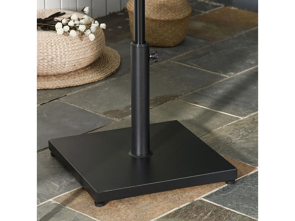 Base para parasol negro 45x45x39cm Outsunny
