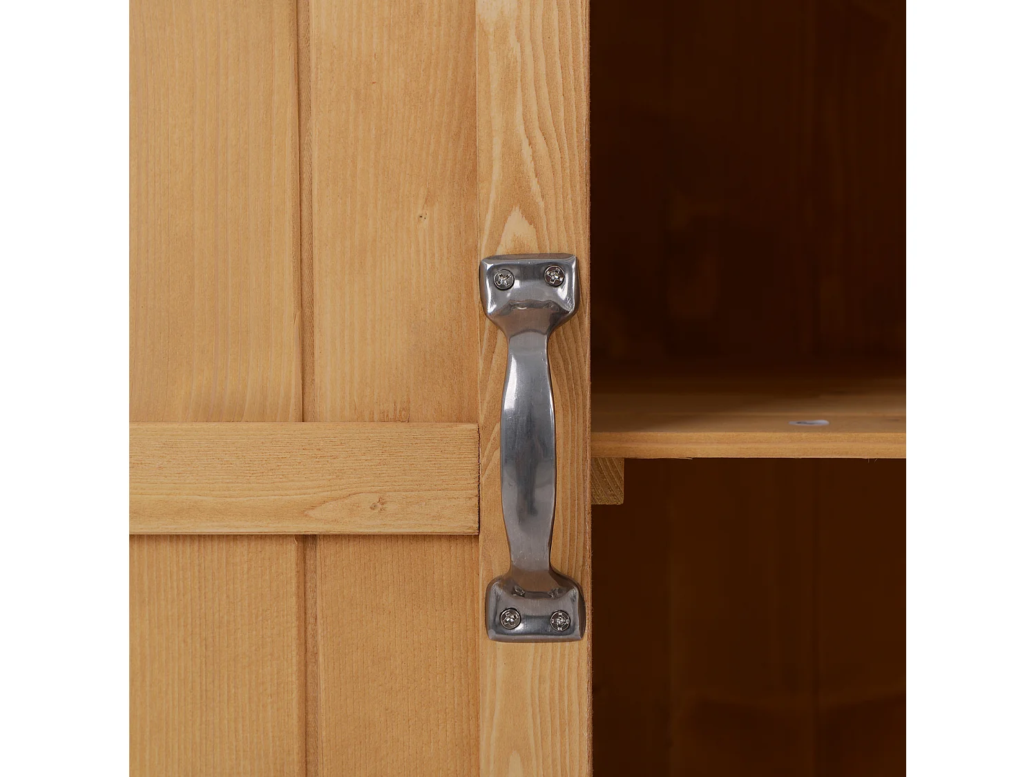 Cobertizo de madera madera natural 74x43x88cm Outsunny