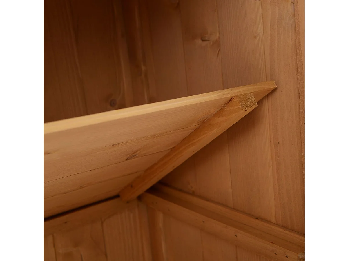 Cobertizo de madera madera natural 74x43x88cm Outsunny