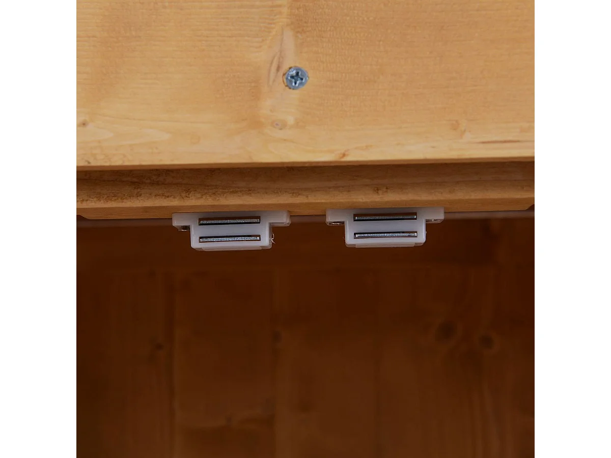 Cobertizo de madera madera natural 74x43x88cm Outsunny