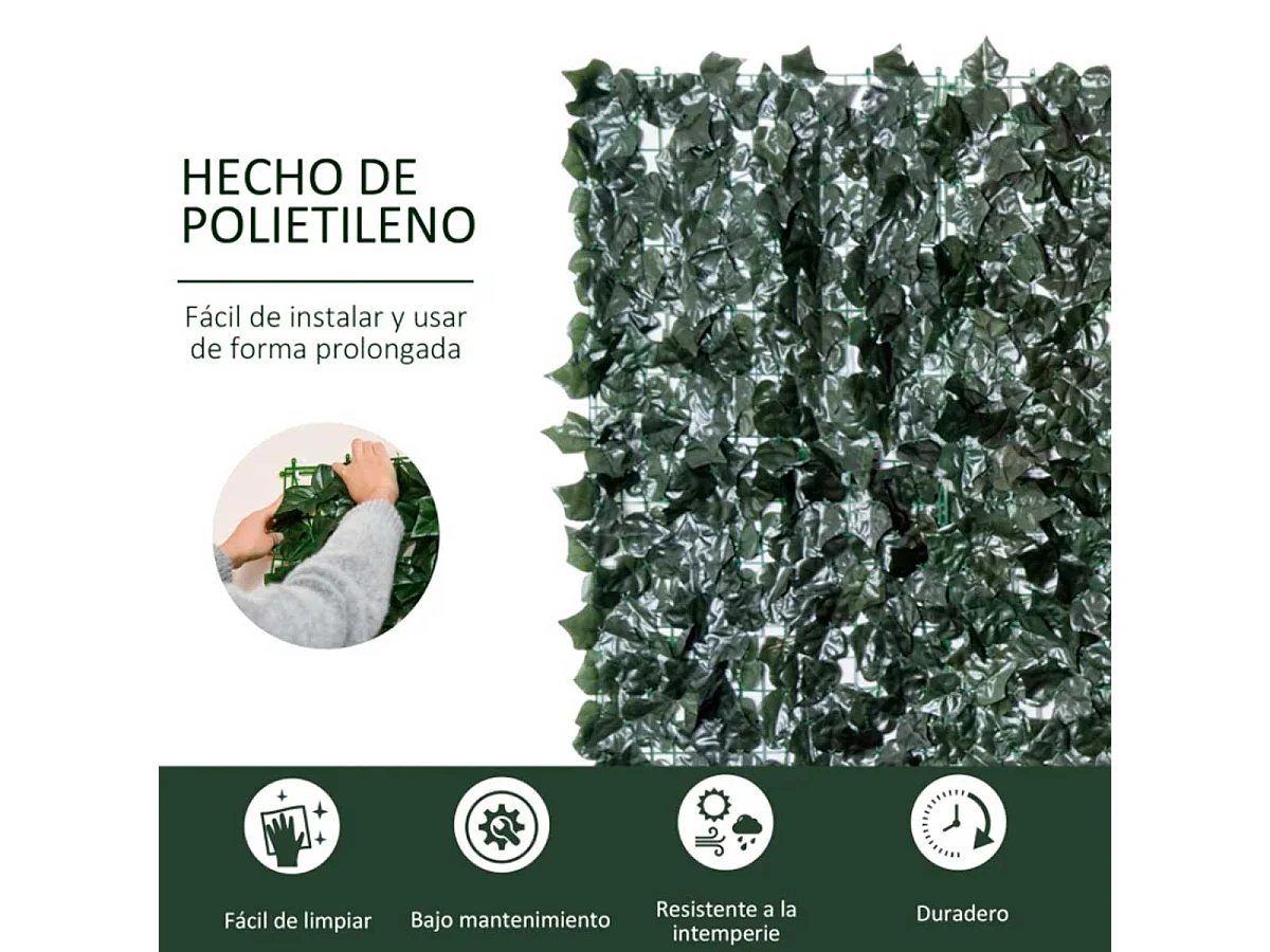 Artificial en rollo verde 300x150 cm Outsunny