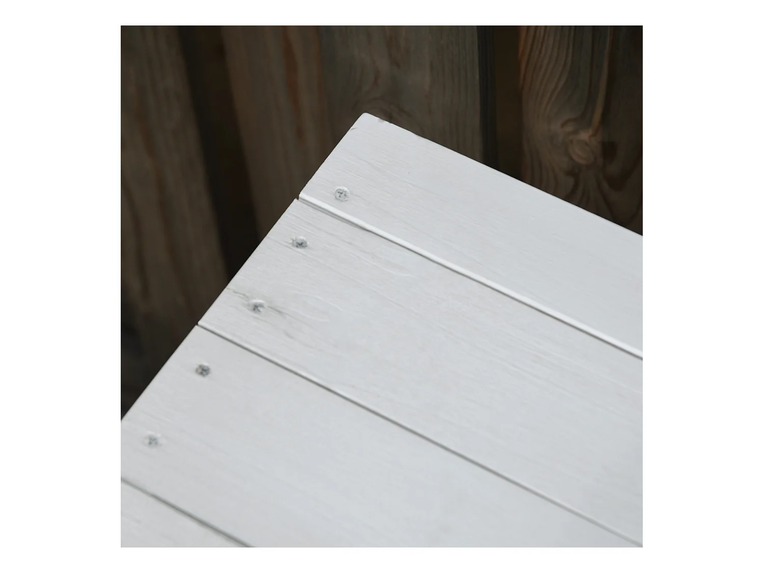 Baúl de madera blanco 127x56x60 cm Outsunny