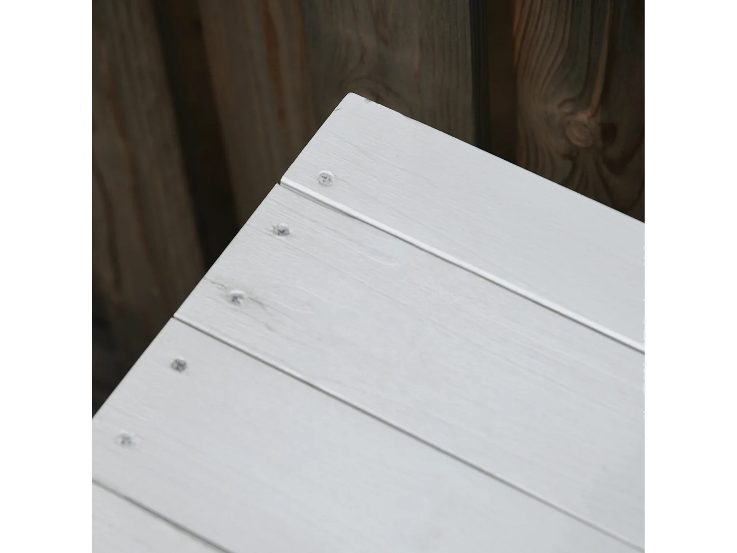 Baúl de madera blanco 127x56x60 cm Outsunny