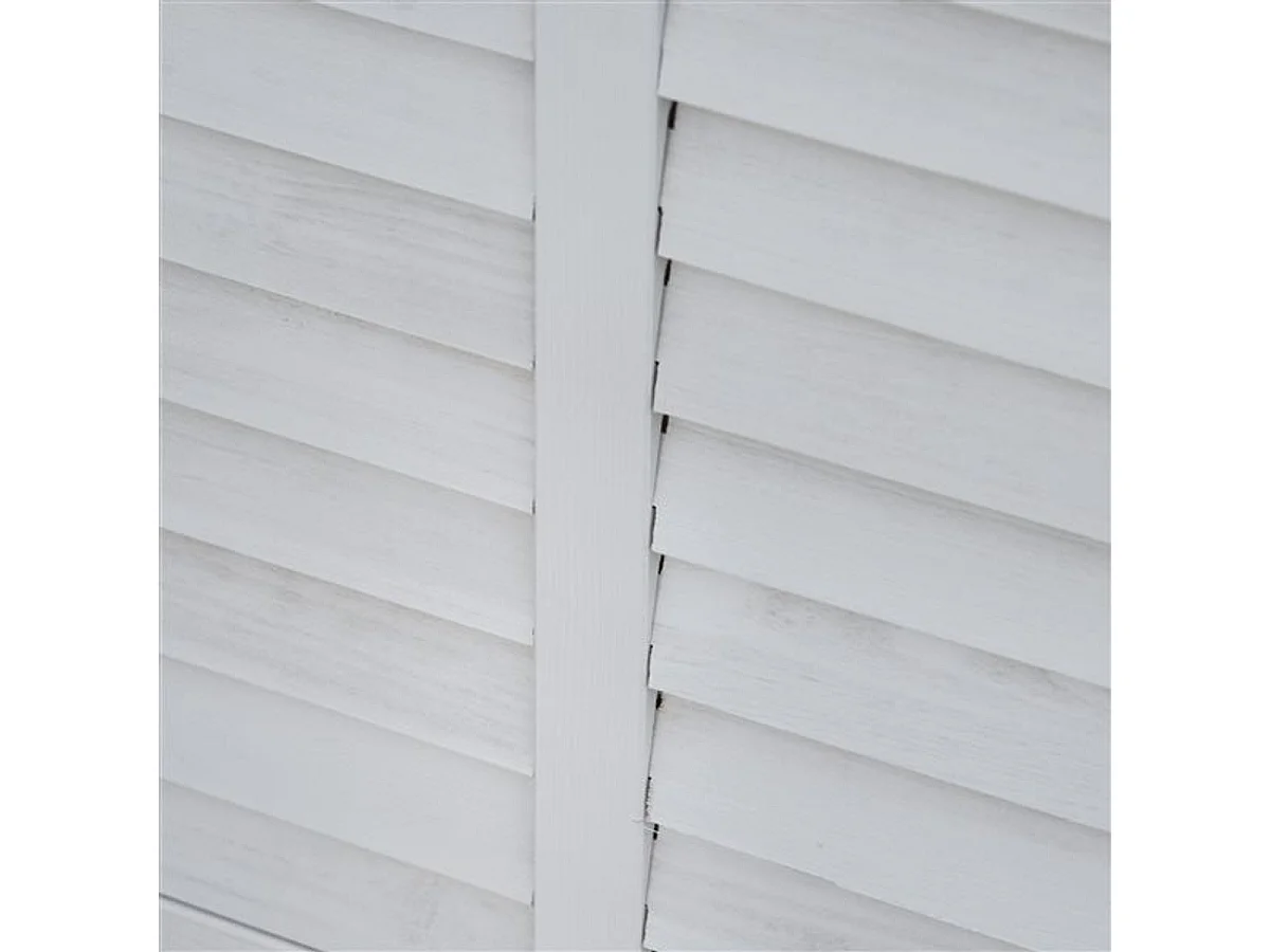 Baúl de madera blanco 127x56x60 cm Outsunny