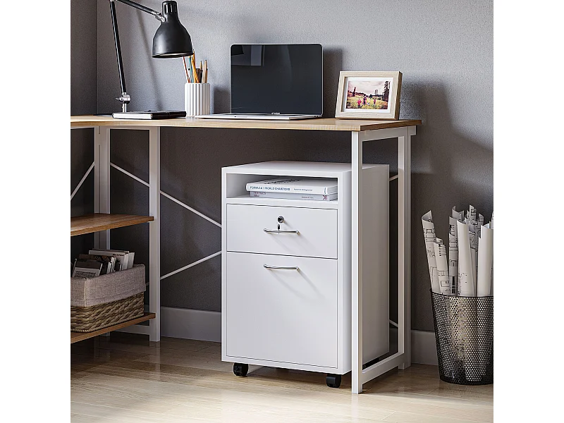 Cajonera para oficina blanco 40x35x60 cm HOMCOM