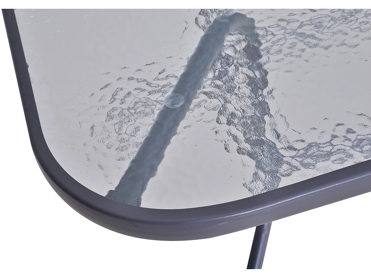 Mesa de jardín rectangular gris carbón 140x80x70 cm Outsunny