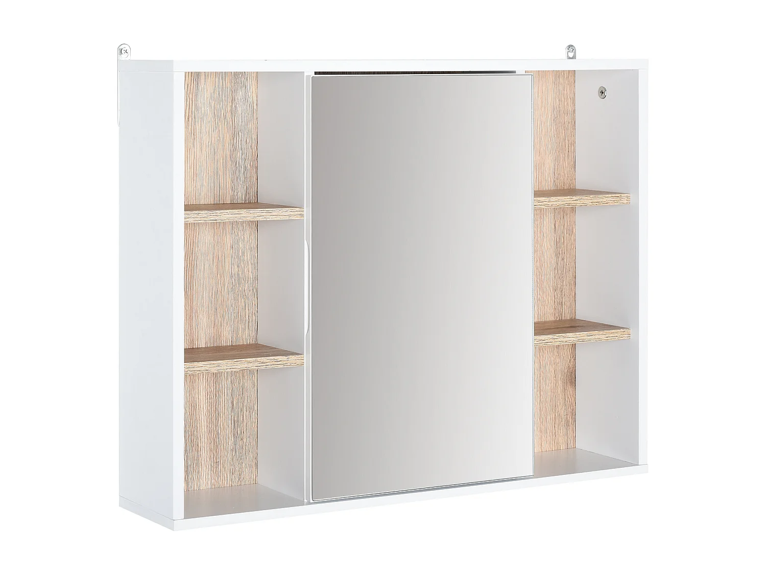 Armario espejo white, oak color 60x14,5x49,4 cm HOMCOM