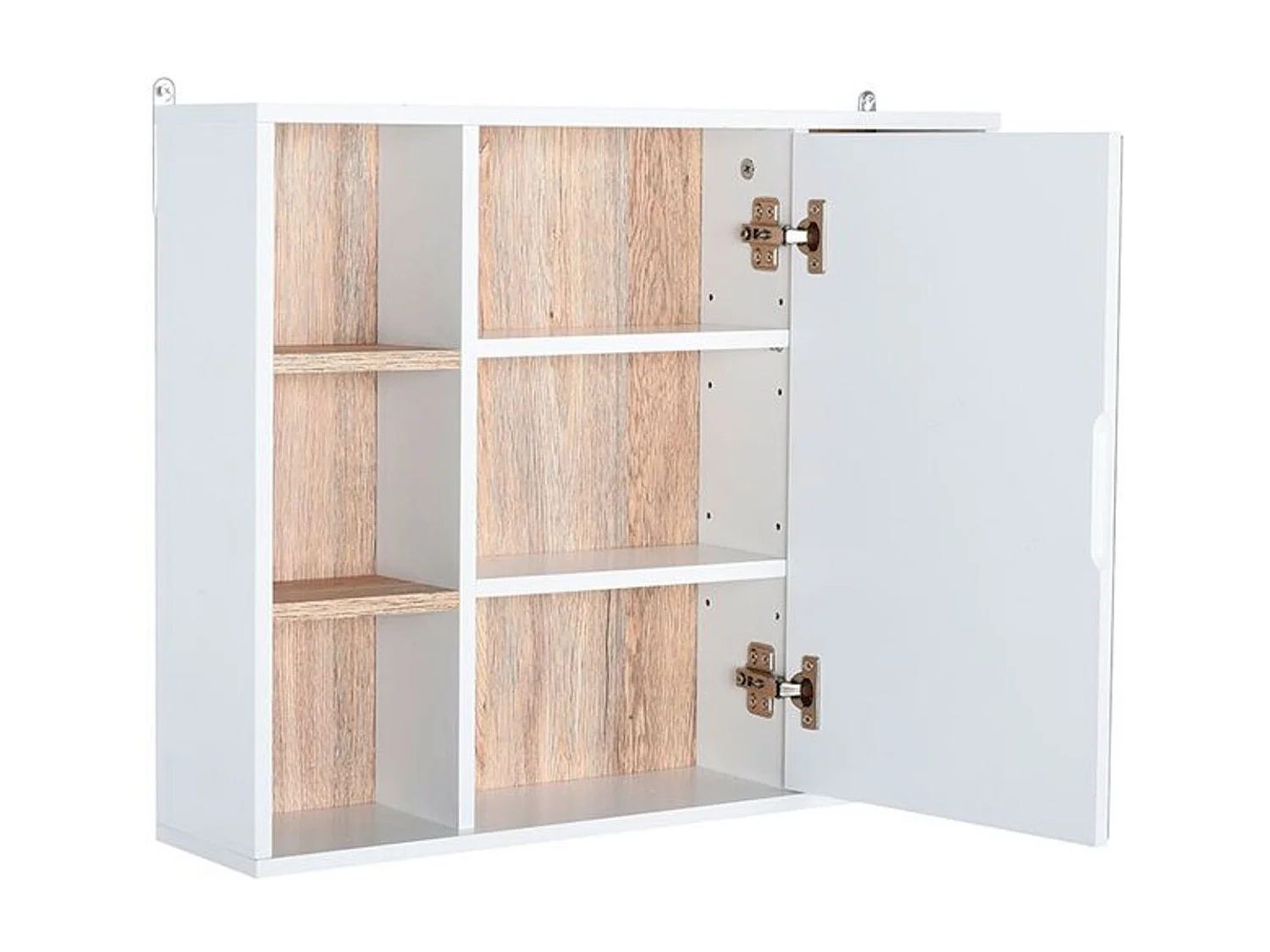 Armario espejo white, oak color 60x14,5x49,4 cm HOMCOM