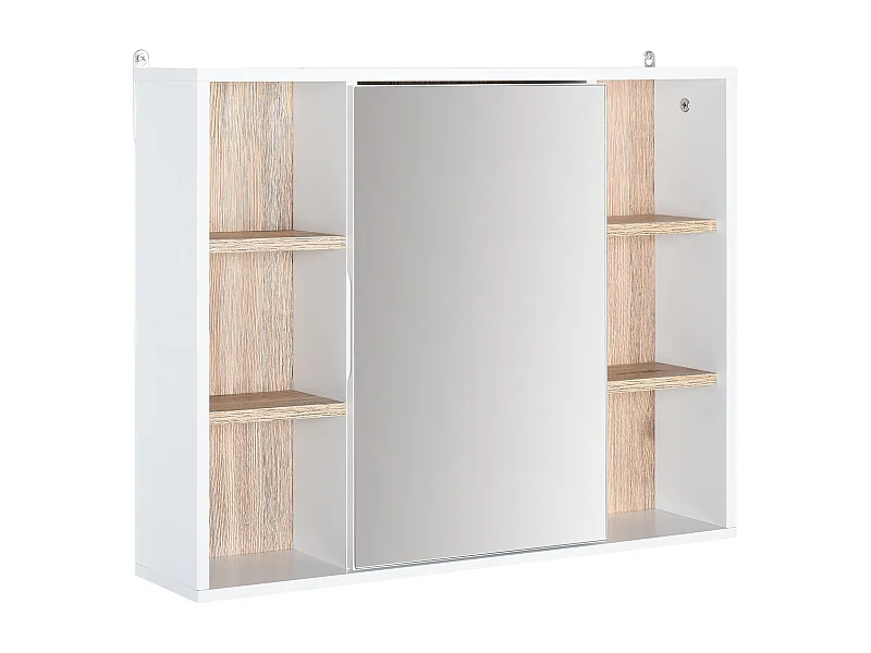 Armario espejo white, oak color 60x14,5x49,4 cm HOMCOM