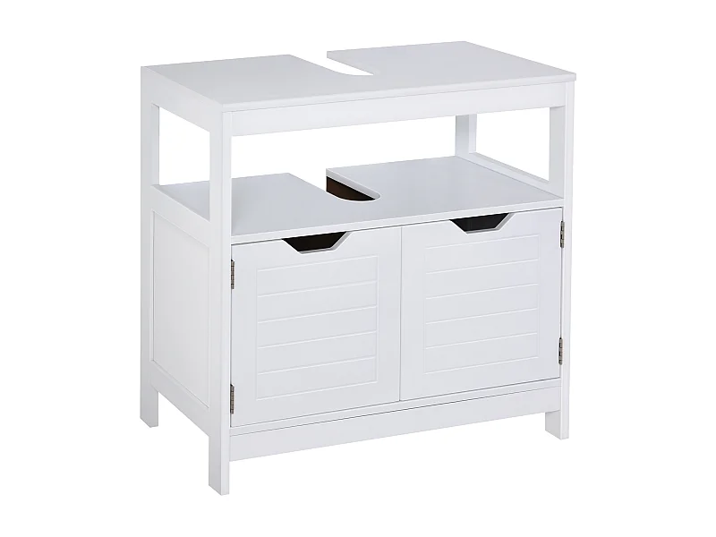 Armario para debajo de lavabo blanco 60x30x60 cm kleankin