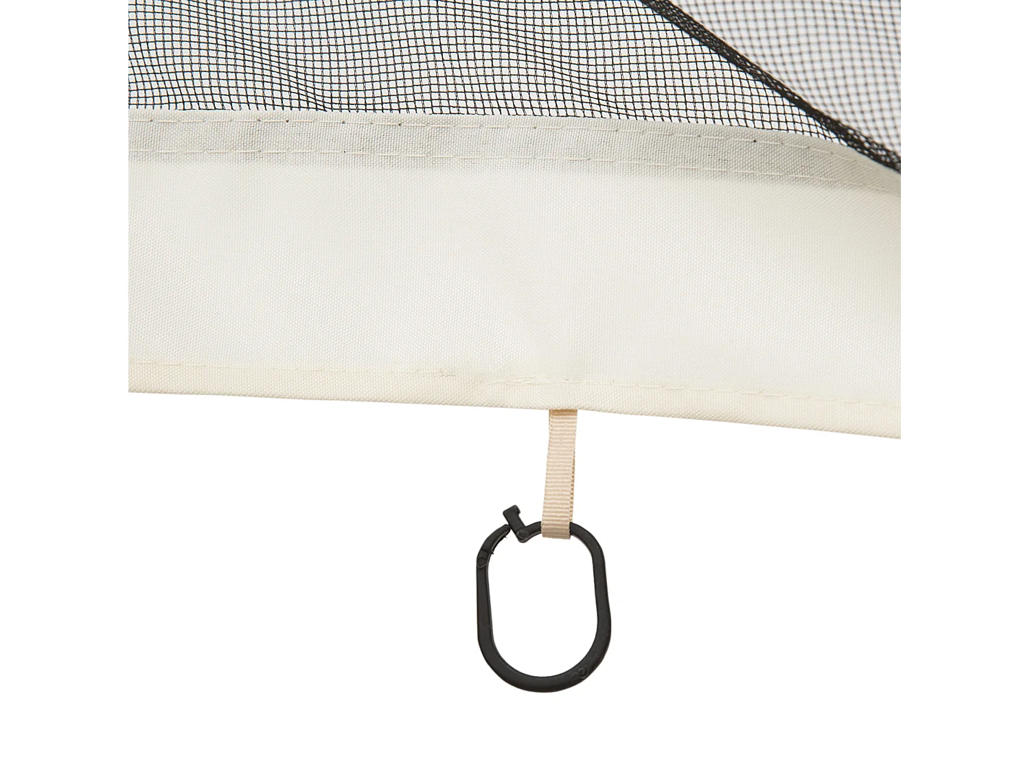 4 paneles laterales de mosquitera para carpa negro 302x0x207cm Outsunny