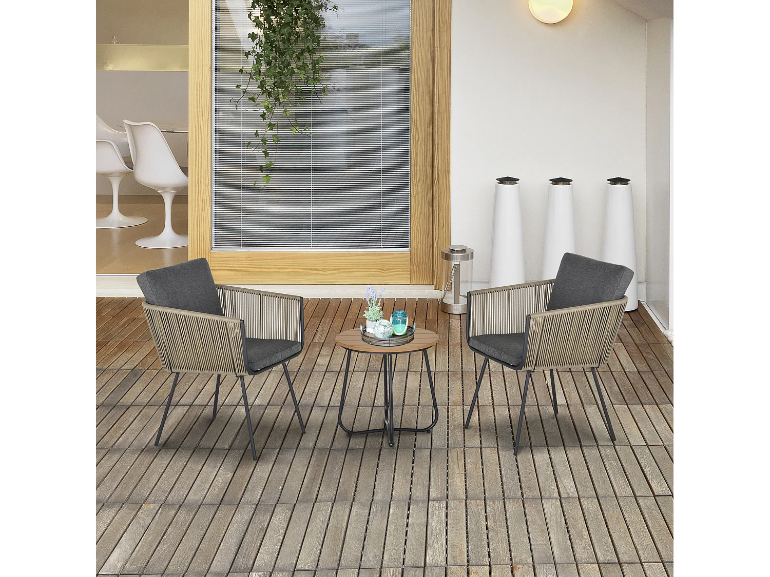 Conjunto de mueble multicolor 60x60x67 cm Outsunny