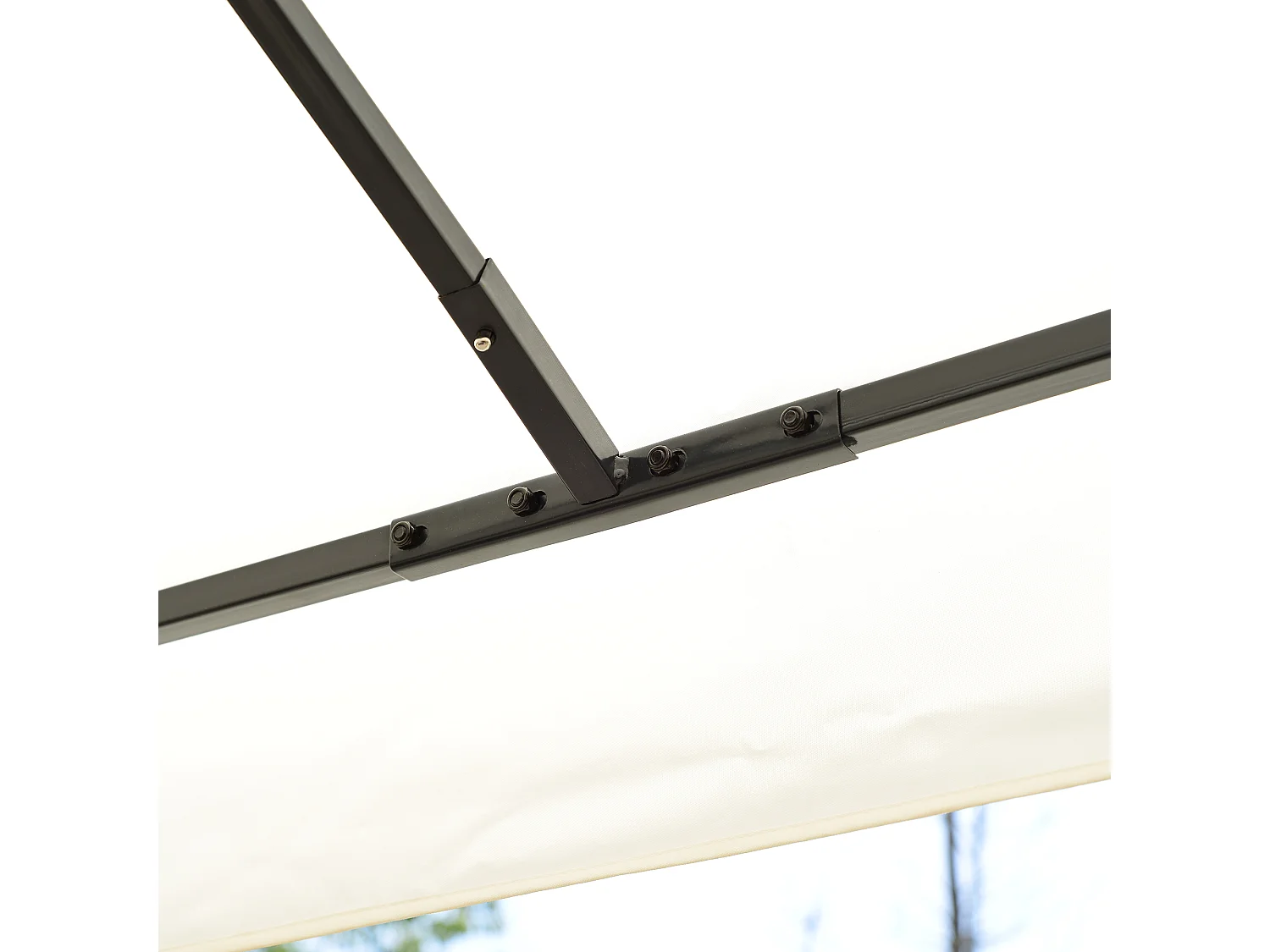 Carpa crema 295x392x270 cm Outsunny