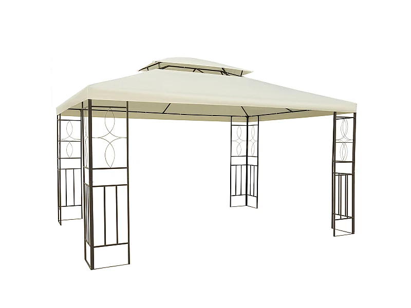 Carpa crema 295x392x270 cm Outsunny