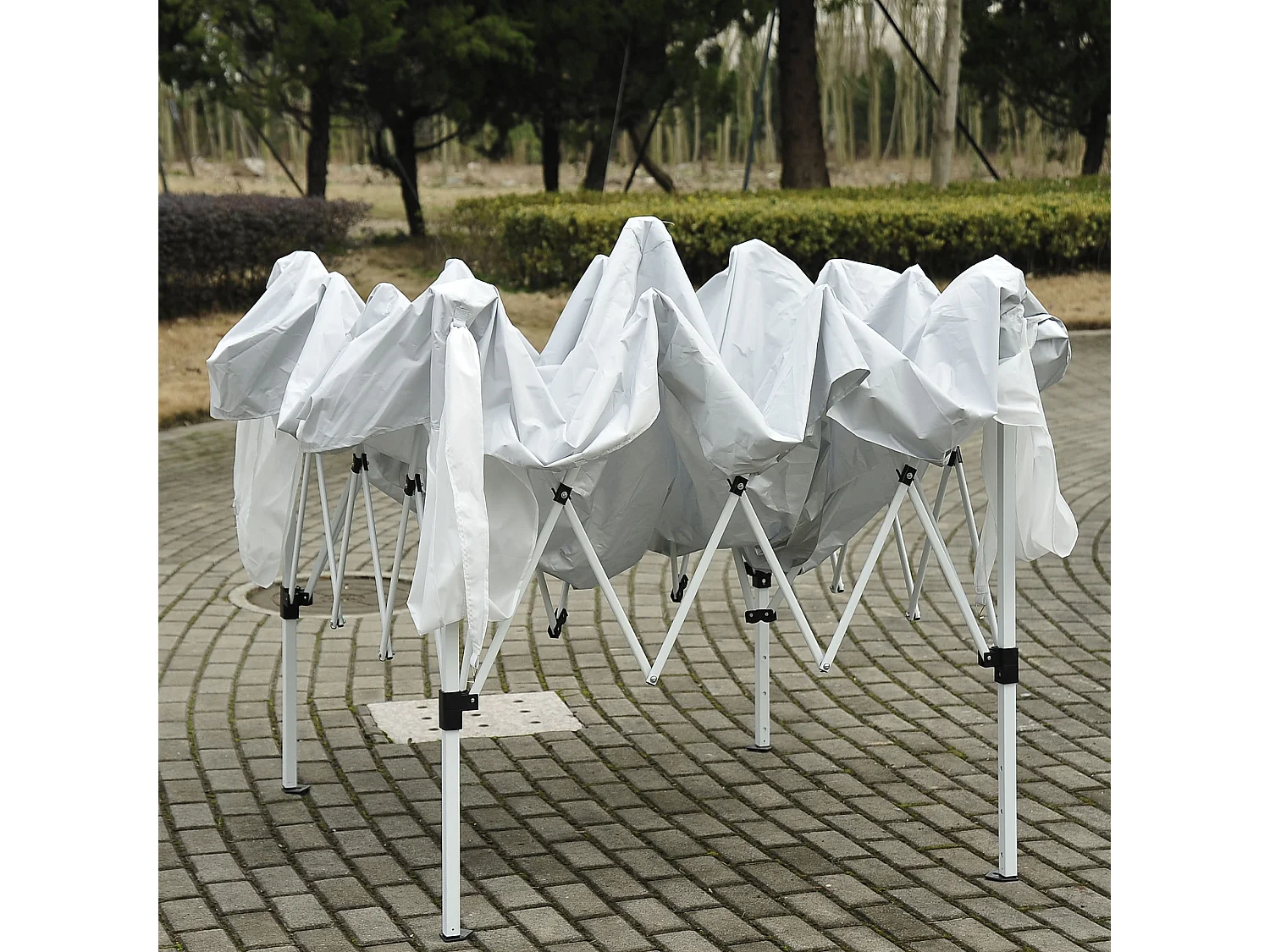 Carpa plegable blanco 240x240x250 cm Outsunny