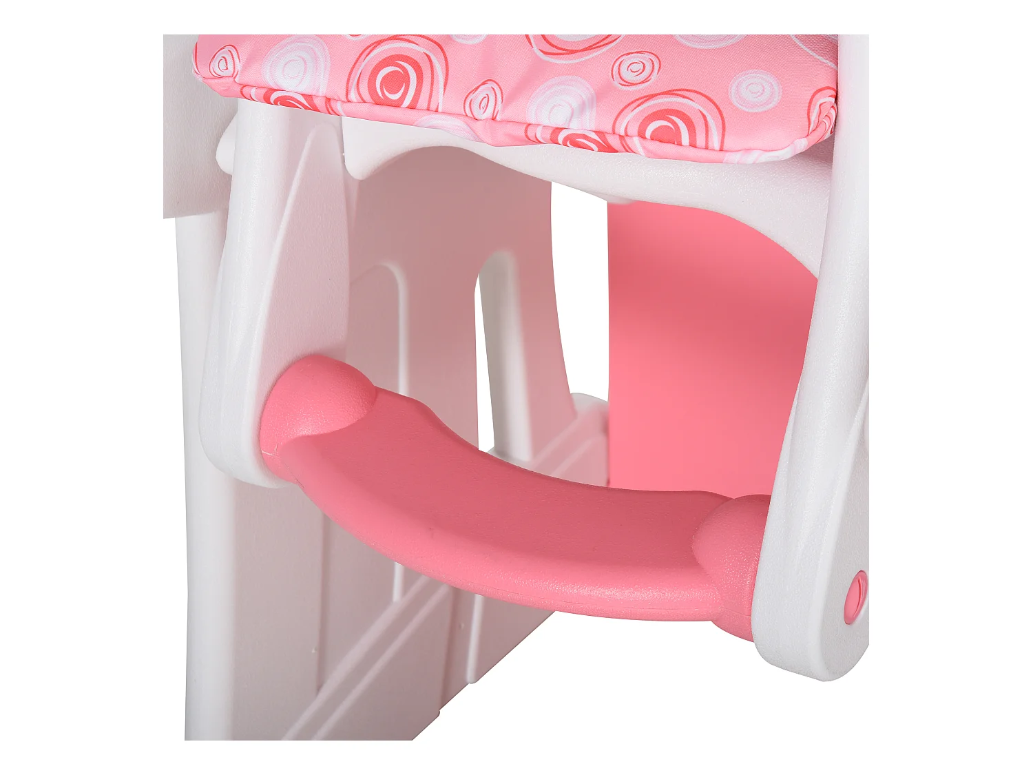 Silla elevada para bebé rosa 57x59x105 cm HOMCOM