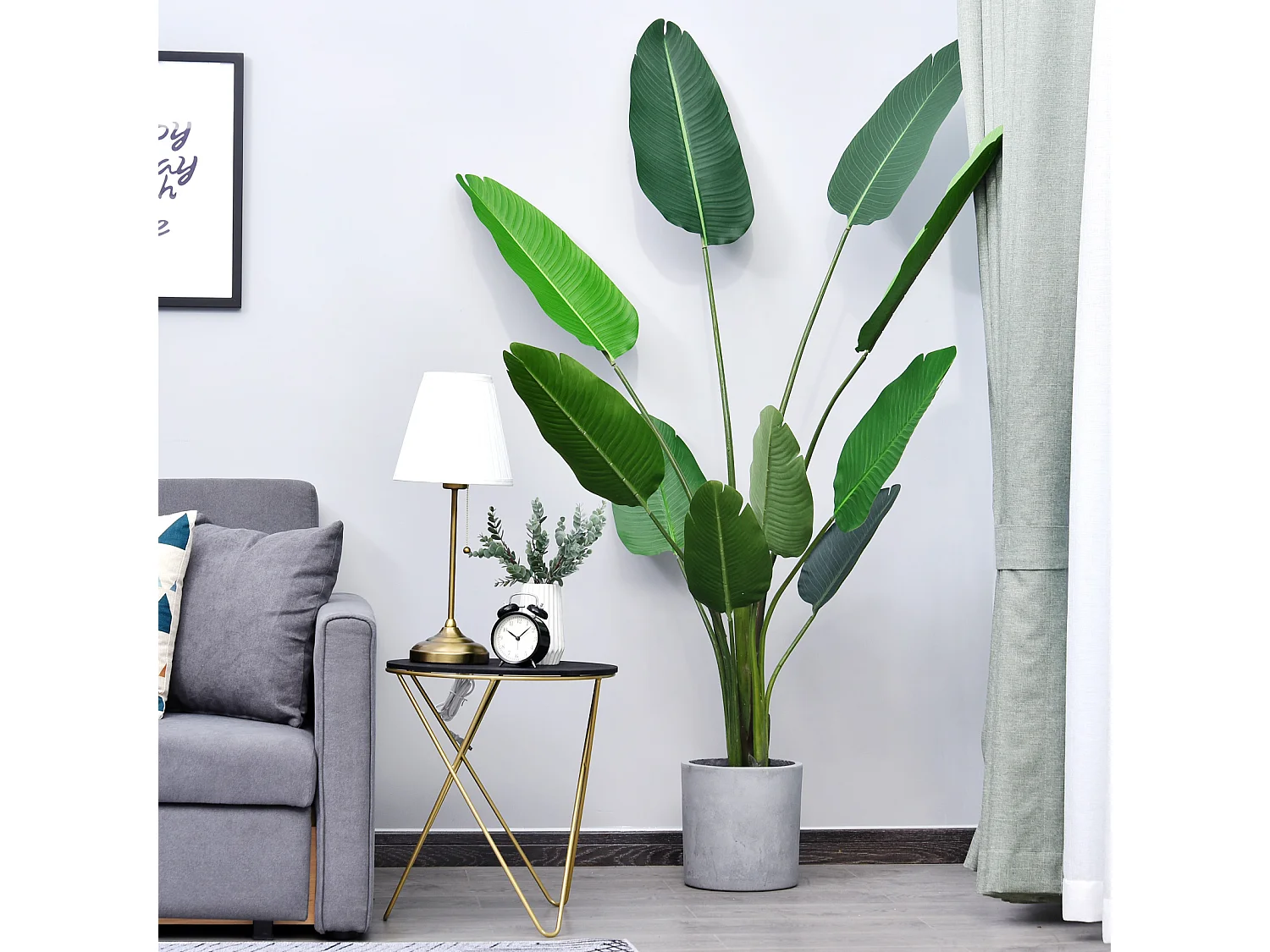 Planta artificial verde 18x18x180 cm Outsunny