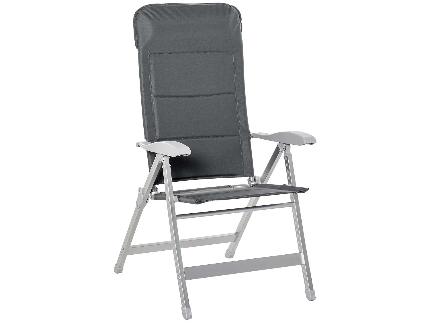 Silla de jardín plegable gris 75x61.5x115 cm Outsunny