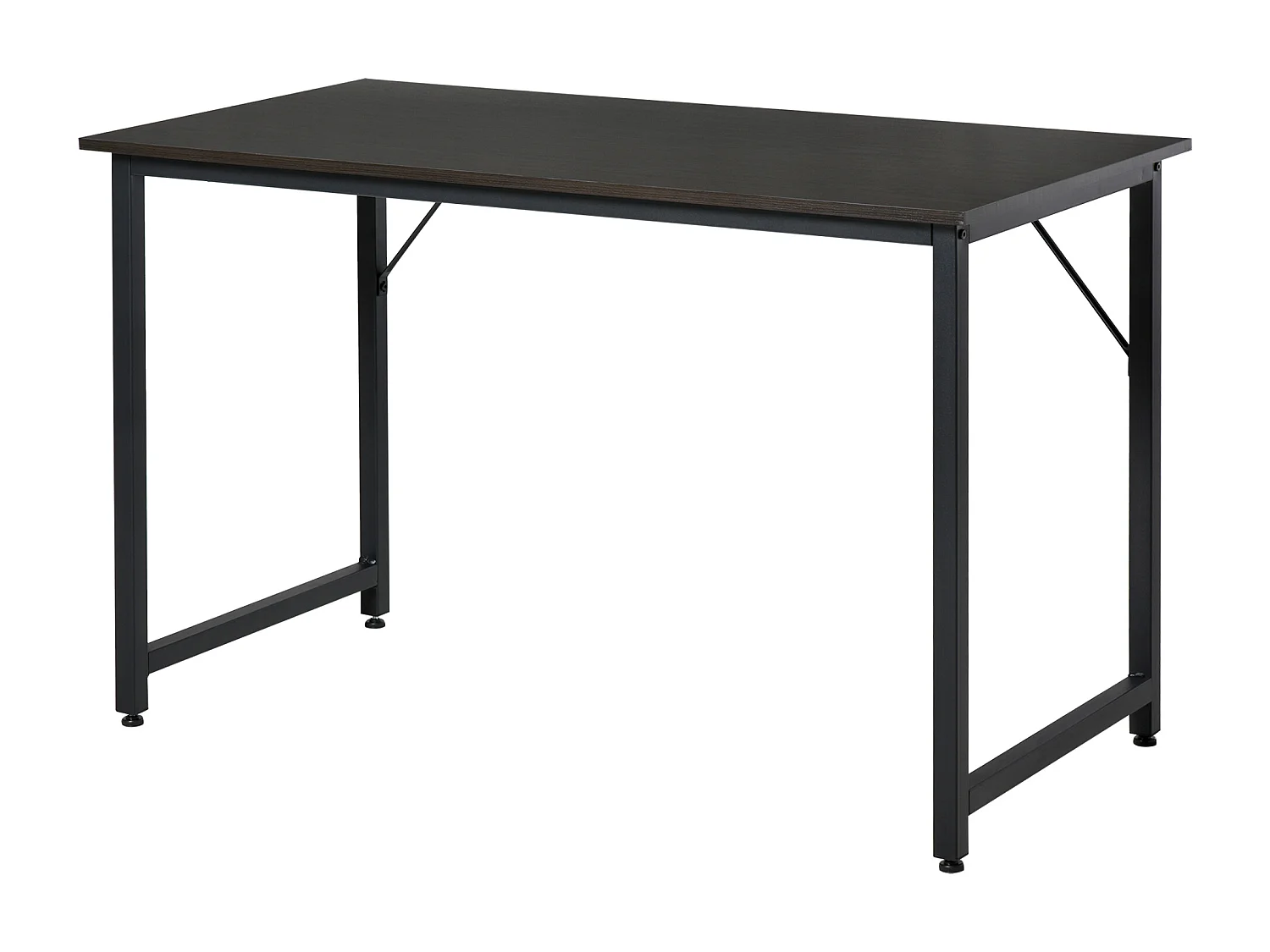 Mesa de ordenador grano de madera, negro 120x60x73cm HOMCOM