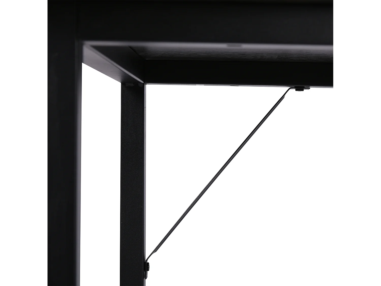 Mesa de ordenador grano de madera, negro 120x60x73cm HOMCOM