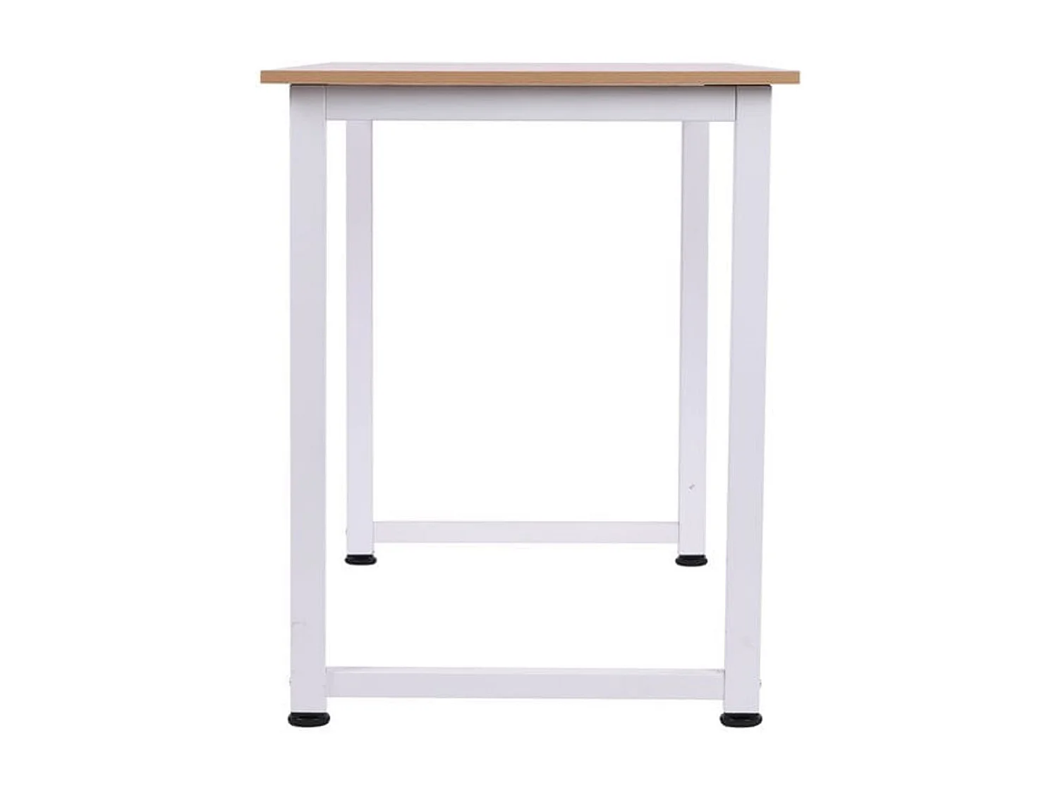 Mesa de ordenador roble y blanco 120x60x76 cm HOMCOM