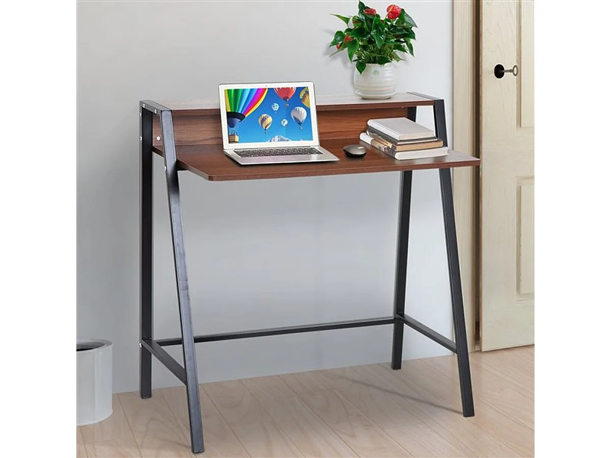 Escritorio nogal 84x45x85 cm HOMCOM